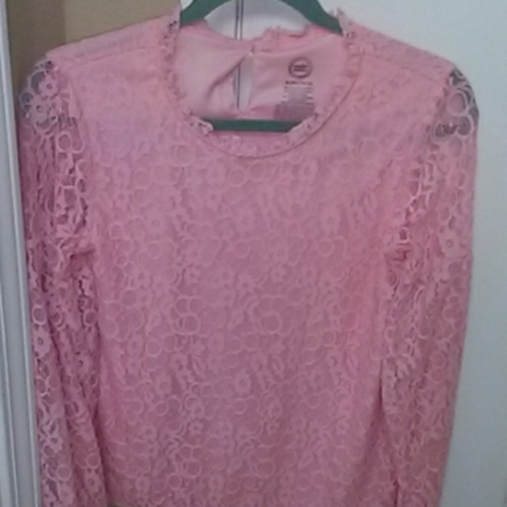 A pink polyester